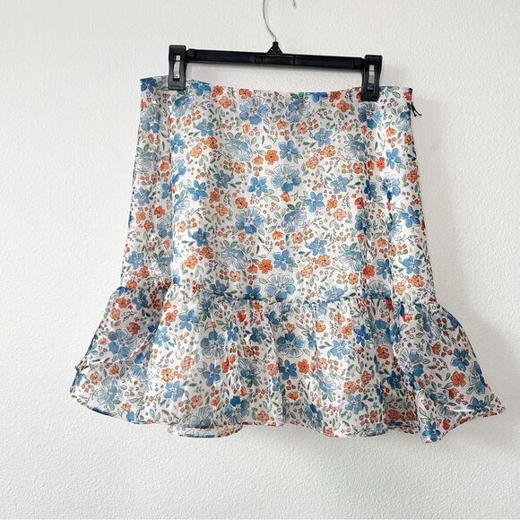 NEW Wildfox Women's Sidney Floral Mini Summer Skirt Size Large - Picture 3 of 7
